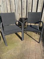 Tuinstoelen rotan x4 z.g.a.n., Tuin en Terras, Ophalen, Zo goed als nieuw, Rotan, Stapelbaar