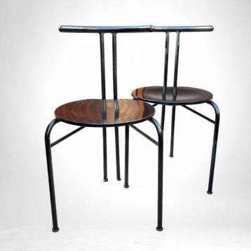 2x Postmodern design stoelen, Italië, 1980s beschikbaar voor biedingen