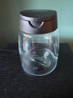 8 x Ikea 365+ IHÄRDIG kruidenpotje - Glas/Zwart, Ophalen, Gebruikt, Glas, Pot, Bus of Blik