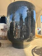 Keramiek geglazuurde VAAS BLOEMPOT terracotta H60 Blauwgrijs, Tuin en Terras, Ophalen, 40 cm of meer, Pietseweg 13A Oud Gastel