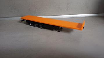 Herpa trailer oranje met nieuwe type palletkist beschikbaar voor biedingen