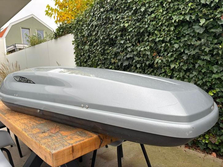 Hapro dakkoffer in zilvergrijs, Auto diversen, Dakkoffers, Gebruikt, Ophalen