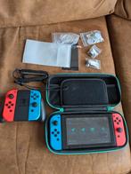Nintendo switch v2 (upgraded) dual boot, Ophalen of Verzenden, Zo goed als nieuw, Met 3 controllers of meer, Switch 2019 Upgrade