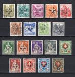 Zwitserland Dienst 1938 - Opdruk kruis - Michel 28 t/m 45, Postzegels en Munten, Postzegels | Europa | Zwitserland, Verzenden