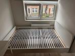 IKEA bed 140x200 incl lattenbodems, Huis en Inrichting, Ophalen, Gebruikt, Wit, Tweepersoons