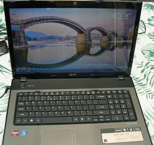 Acer Aspire 7551 laptop defect voor onderdelen of reparatie, Computers en Software, Windows Laptops, Niet werkend, 17 inch of meer