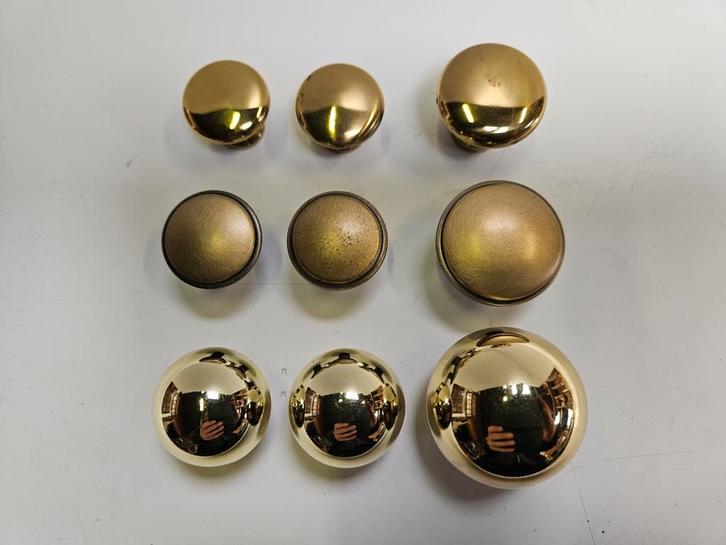 3x3 meubelknop messing, Doe-het-zelf en Verbouw, Hang- en Sluitwerk, Zo goed als nieuw, Koper of Messing, Ophalen of Verzenden