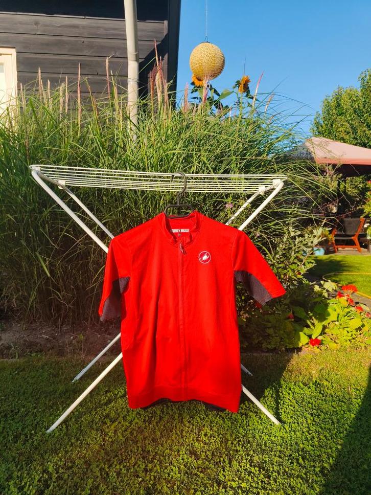 Castelli Aero Shirt, Fietsen en Brommers, Fietsaccessoires | Fietskleding, Zo goed als nieuw, Heren, Bovenkleding, M, Ophalen