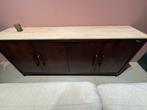 Showmodel Travertin Dressoir - Mango Hout Onderstel, Ophalen, Gebruikt, 150 tot 200 cm, Minder dan 100 cm