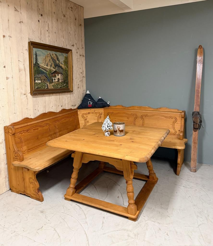 Stube set, Eethoek, Oostenrijkse set, Tafel met hoekbank, Ophalen