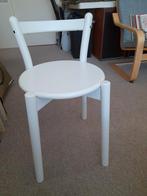 Witte hout krukje Ikea (2X) - zgan, Ophalen, Zo goed als nieuw, Hout