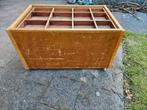 Houten kist op wieltjes met inzetbakken, Ophalen, Minder dan 50 cm, 50 tot 100 cm, Zo goed als nieuw