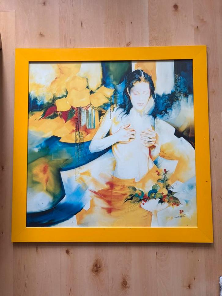 Frans Kunstwerk !!!!!!, Antiek en Kunst, Kunst | Schilderijen | Abstract, Ophalen