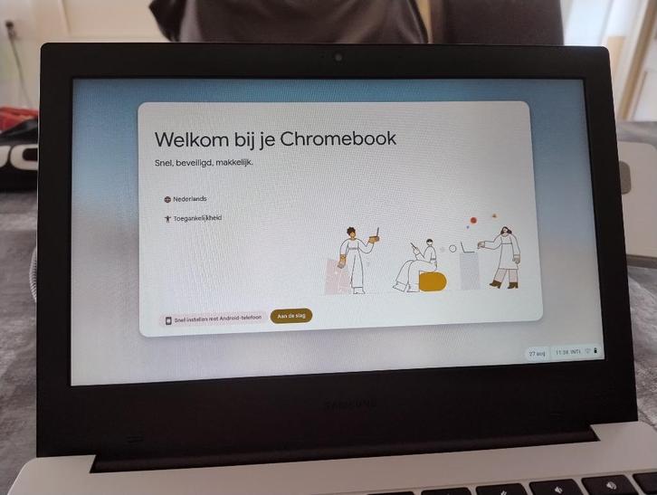 Samsung Galaxy Chromebook Go- Nieuw, Computers en Software, Chromebooks, Nieuw, 11 inch, 4 GB of minder, 64 GB, Qwerty, Ophalen of Verzenden