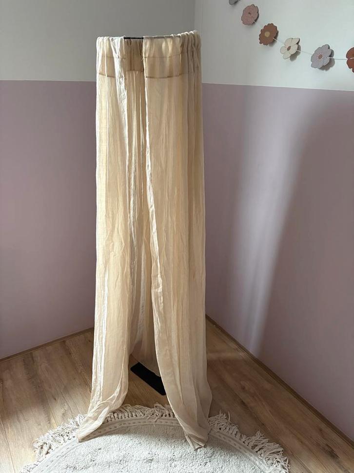 Jollein Sluier Vintage Nougat - 155cm, Kinderen en Baby's, Kinderkamer | Inrichting en Decoratie, Zo goed als nieuw, Klamboe, Ophalen of Verzenden