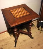 Antieke schaaktafel met kantelbaar bord, Antiek en Kunst, Ophalen