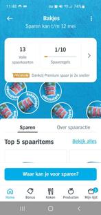 Spaarkaart AH superbakjes - digitale zegels - 13x spaarkaart, Albert Heijn, Verzenden