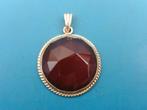 Gouden hanger carneool                                    G2, Gebruikt, ., Ophalen of Verzenden, .