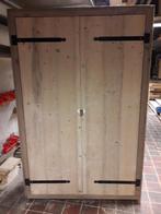 Kast steigerhout, Ophalen, 100 tot 150 cm, 200 cm of meer, Met klep(pen)