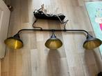 Mooie zwarte kamerlamp met 3x E27 fitting, Ophalen, Zo goed als nieuw, Metaal, Minder dan 50 cm