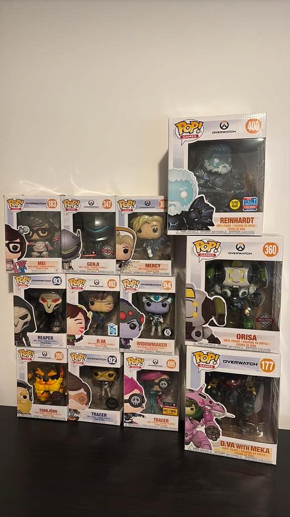 Overwatch funko pops special editions and exclusives, Verzamelen, Poppetjes en Figuurtjes, Zo goed als nieuw, Ophalen of Verzenden