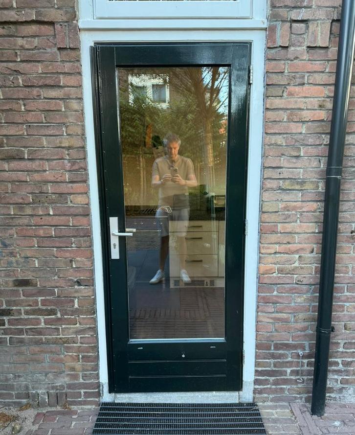 Te koop: Mooie buitendeuren en ramen (glas in lood), Doe-het-zelf en Verbouw, Deuren en Horren, Gebruikt, Buitendeur, 200 tot 215 cm