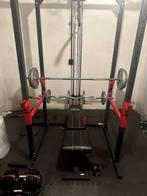 Complete Homegym: Power Rack, Halterset (100kg+) & Dumbbells, Ophalen, Zo goed als nieuw, Benen, Halterset