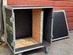 Flightcase 12U 19" inch rack double door + zijvak, Ophalen of Verzenden, Gebruikt, Overige instrumenten, Flightcase