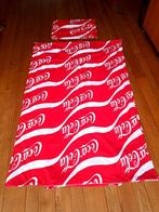 coca cola 1 persoons dekbedovertrek nostalgie, Eenpersoons, Dekbedovertrek, Ophalen of Verzenden, Zo goed als nieuw