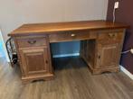Massief Teakhouten Bureau - 161cm, Huis en Inrichting, Ophalen, Zo goed als nieuw, Bureau