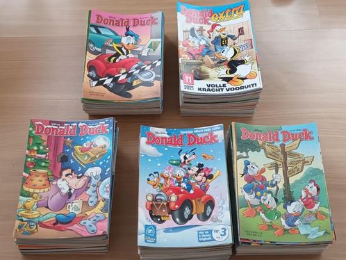 Vijf dikke stapels met verschillende Donald Duck strips., Boeken, Strips | Comics, Gelezen, Meerdere comics, Europa, Ophalen of Verzenden