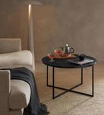 Westwing design salontafel zwart marmerlook  Ø 80cm, NwStaat, Huis en Inrichting, Tafels | Salontafels, Ophalen, 50 tot 100 cm