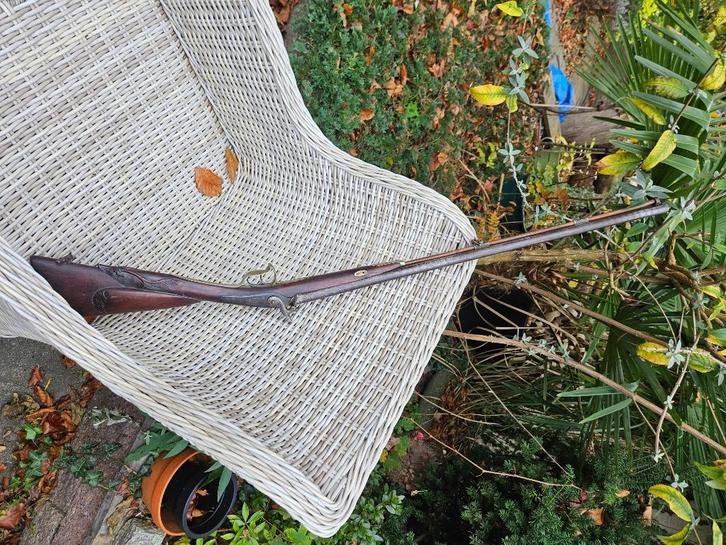 Antiek vrijgesteld percussie jachtgeweer, Antiek en Kunst, Antiek | Overige Antiek, Ophalen of Verzenden