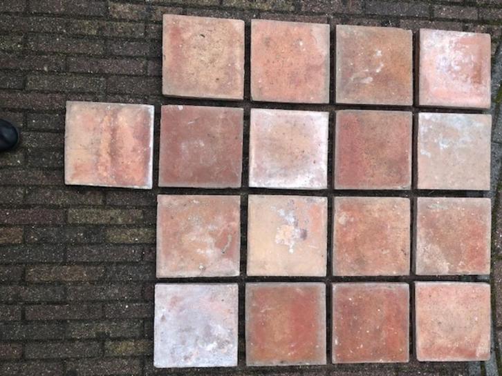 Plavuizen van de oude steenfabriek Kisveld uit Neede, Doe-het-zelf en Verbouw, Tegels, Gebruikt, Vloertegels, Keramiek, 20 tot 40 cm