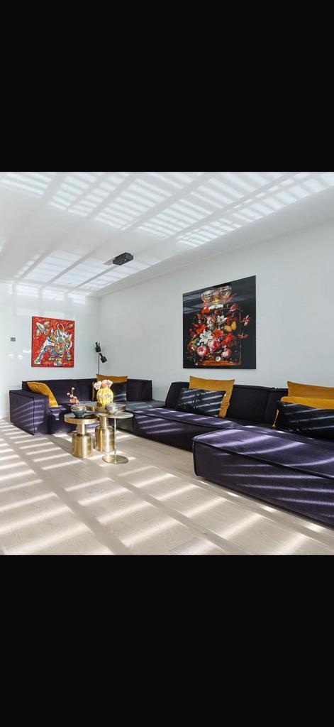 Design bank als nieuw!, Huis en Inrichting, Banken | Complete zithoeken, Zo goed als nieuw, Ophalen