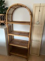 Rottan rek bamboe vintage schoenenrek boekenrek ibiza, Ophalen, Zo goed als nieuw