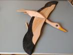 Houten vogel, Ophalen of Verzenden, Wanddecoratie, Zo goed als nieuw