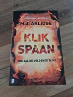 M.J. Arlidge - Klikspaan, Boeken, Ophalen of Verzenden, Zo goed als nieuw, Nederland, M.J. Arlidge