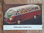 ansichtkaart Volkswagen Samba bus, Ongelopen, Ophalen of Verzenden, Voertuig, 1980 tot heden