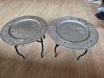 Bijzettafel 2x, 45 tot 60 cm, Minder dan 55 cm, Rond, Ophalen of Verzenden