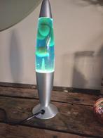 Lavalamp, blauw/groen met gele vloeistof retro vintage, Ophalen, Zo goed als nieuw