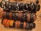 partij lederen armbanden, Ophalen of Verzenden, Nieuw, Bruin, Leer