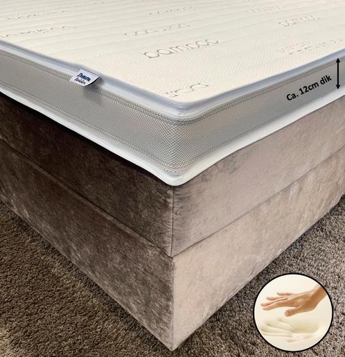 Topper Bamboo Exclusive Traagschuim ca12.cm dik ORTHOPEDISCH, Huis en Inrichting, Slaapkamer | Matrassen en Bedbodems, Nieuw, Matras