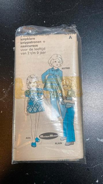 Vintage kinder naaipatroon beschikbaar voor biedingen