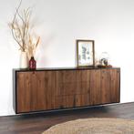 Zwevende noten houten dressoir , notenhout dressoir ., Ophalen, Zo goed als nieuw, 25 tot 50 cm