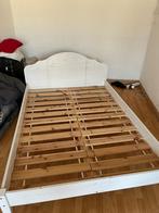 Wooden bed frame 140x200 cm with mattress, Huis en Inrichting, Slaapkamer | Matrassen en Bedbodems, Ophalen of Verzenden, 140 cm