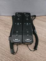 1x Wii Remote Controller Zwart MotionPlus Inside, Ophalen of Verzenden, Gebruikt, Met 1 controller