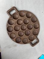 Gietijzer pannekoekpan, Huis en Inrichting, Ophalen of Verzenden, Zo goed als nieuw, Gietijzer, Koekenpan of Braadpan
