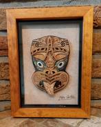 Lange Framed Maori Design art, Antiek en Kunst, Ophalen of Verzenden
