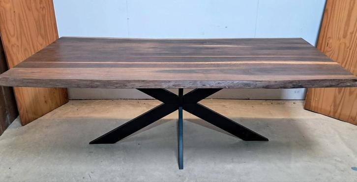 Schitterende massief eiken eettafel, Huis en Inrichting, Tafels | Eettafels, Nieuw, 50 tot 100 cm, 200 cm of meer, Vijf personen of meer